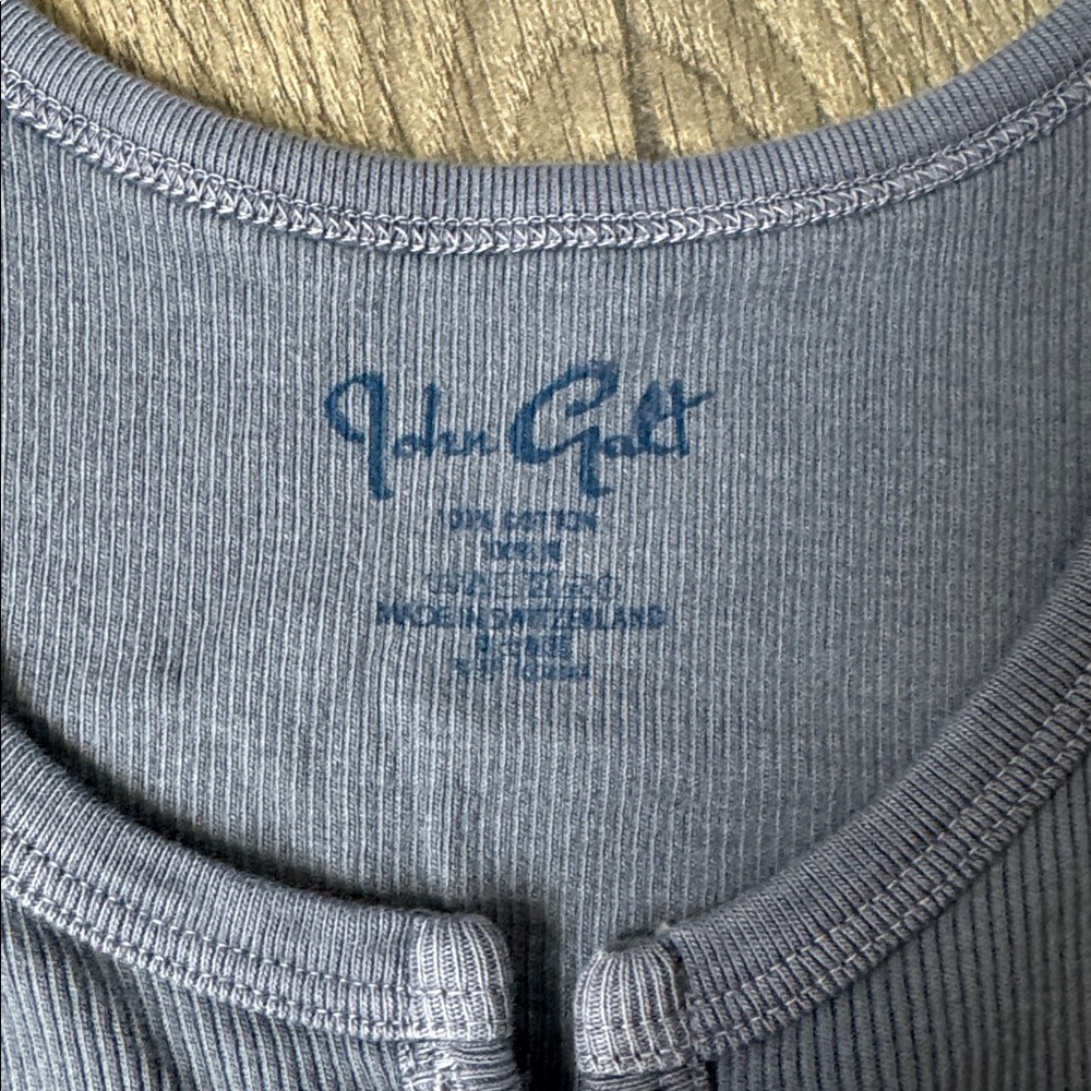 John Galt Dalis Longline Tank Top in Slate Blue - Picture 7 of 9